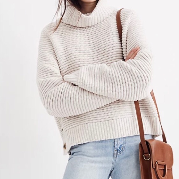 NWT Madewell Side-Button Burgundy Sweater sz S - Picture 1 of 11